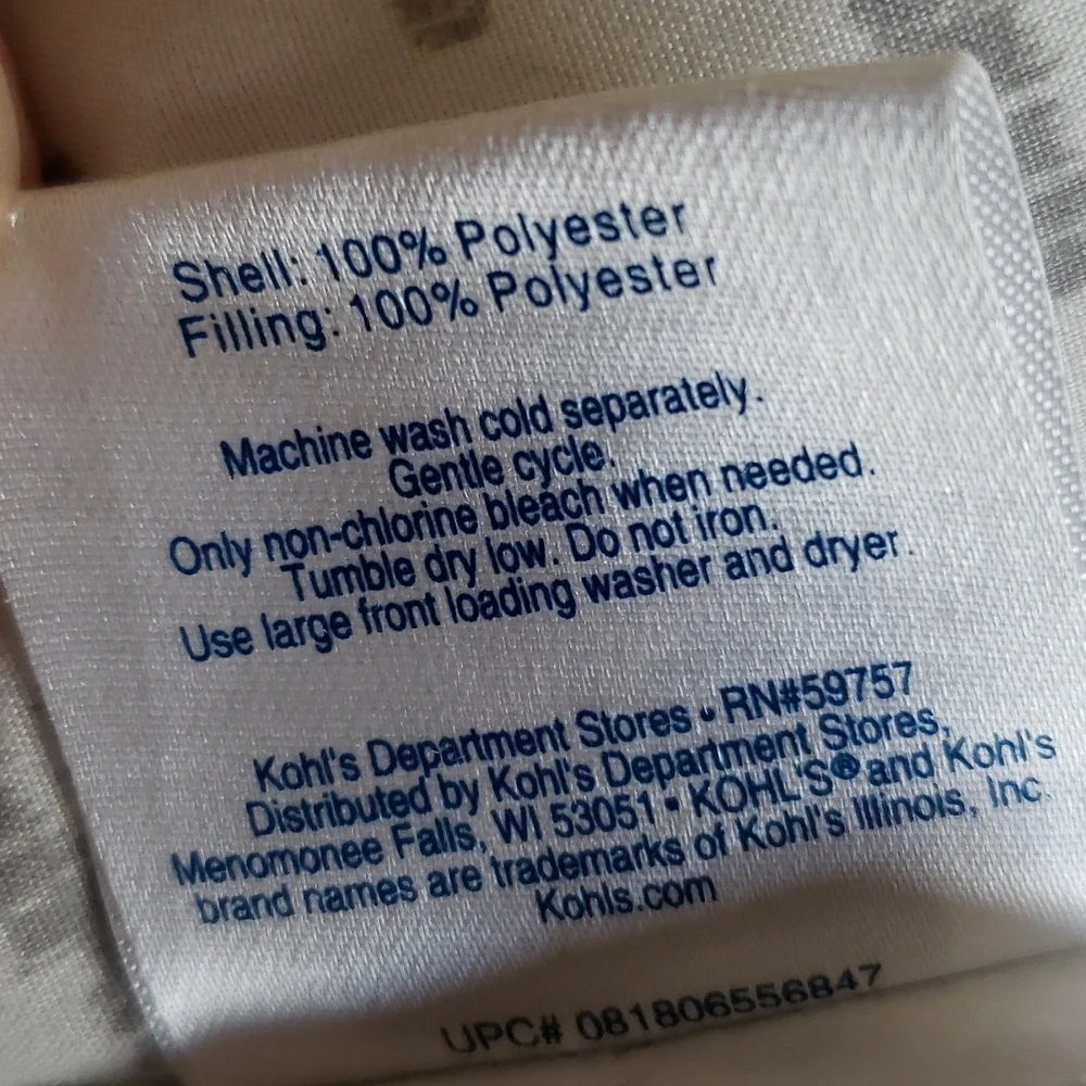 Reversible Gray Twin Comforter